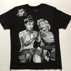 James Danger Audrey & Marilyn Tattoo T Shirt